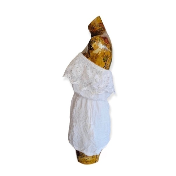 Patrons of Peace romper shorts white sleeveless SMALL - Picture 2 of 4